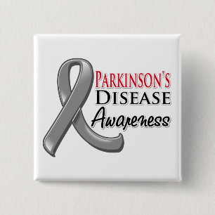 Parkinsons Disease Awareness Ribbon Button
