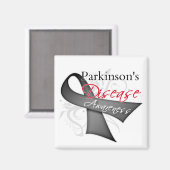 Parkinsons Disease Awareness Ribbon Magnet (Vorderseite/Rückseite)