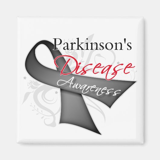 Parkinsons Disease Awareness Ribbon Magnet (Vorne)