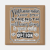 Parkinson's Disease Awareness/Strength Quote Magnet (Vorne)