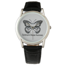 Parkinson's Disease Butterfly Awareness Ribbon Armbanduhr