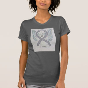 Parkinson's Disease Silver Awareness Ribbon Shirt