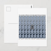 Parkinsons Kämpfe beginnt mit Bewusstsein Postkarte (Vorne/Hinten)