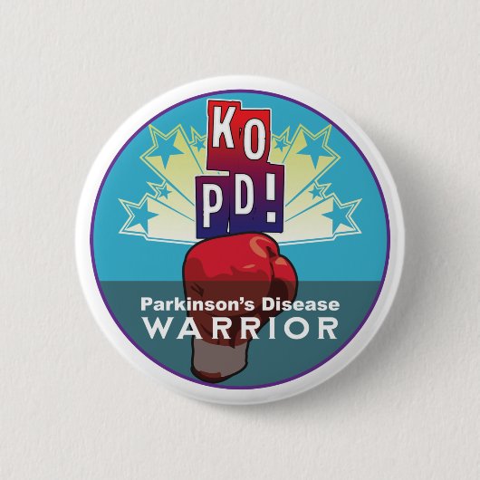 Parkinson's KO Warrior Button (Vorderseite)
