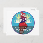 Parkinson's KO Warrior Postkarte (Vorne/Hinten)