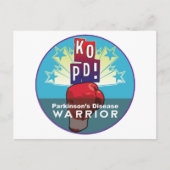 Parkinson's KO Warrior Postkarte (Vorderseite)