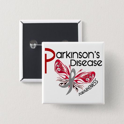 Parkinsons Krankheit SCHMETTERLING 3,1 Button (Vorne & Hinten)