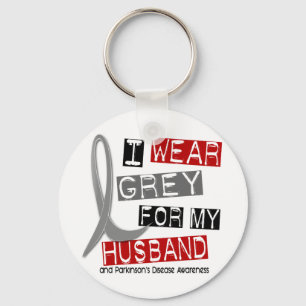 Parkinsons Krankheit TRAGE ICH GRAU FÜR MEINEN Schlüsselanhänger