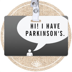 PARKINSONS KRANKHEITSBubble für das Comic Ausweis