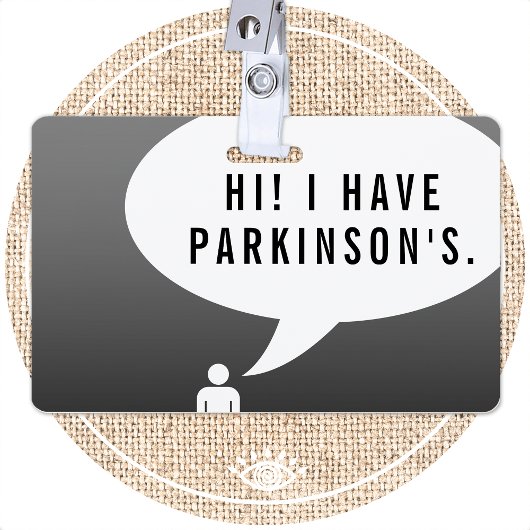 PARKINSONS KRANKHEITSBubble für das Comic Ausweis
