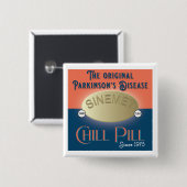 Parkinsons Original Chill Pilz Button (Vorne & Hinten)