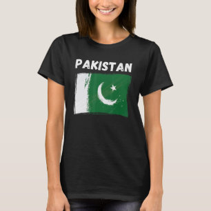 Parkistan-Flaggen-Feiertag Vintage-Grunge-Pakistan T-Shirt