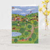 Parklandschaft individuell anpassbare Karte (Gelbe Blume)