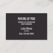 Parklotsenstreifen Visitenkarte (Rückseite)