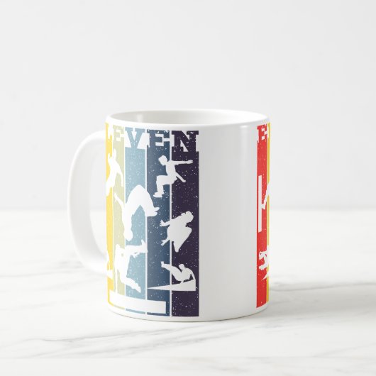 Parkour 11Th Birthday Kaffeetasse (Vorderseite Links)