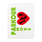 Parkour Amore mit Herz Magnet (Vertikal)