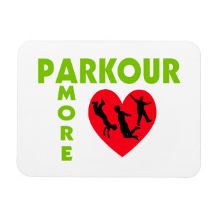 Parkour Amore mit Herzen Magnet