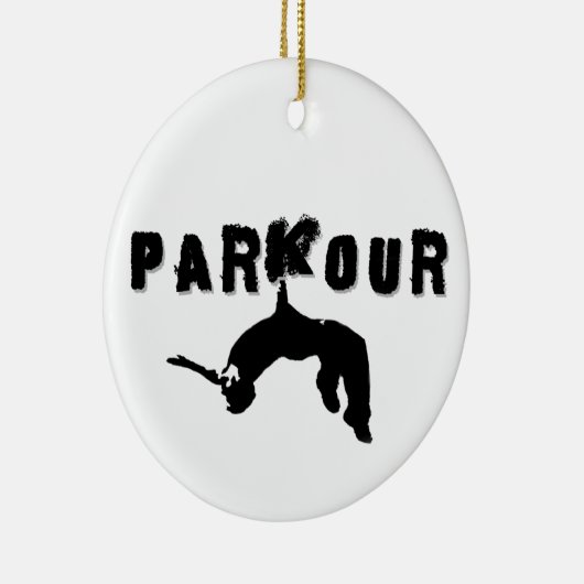 Parkour Athlet Keramikornament (Rechts)