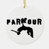 Parkour Athlet Keramikornament (Vorne)