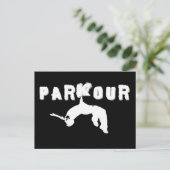 Parkour Athlet Postkarte (Stehend Vorderseite)
