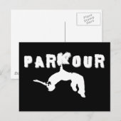 Parkour Athlet Postkarte (Vorne/Hinten)