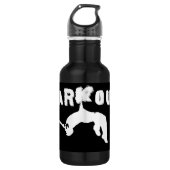 Parkour Athlet Trinkflasche (Vorderseite)