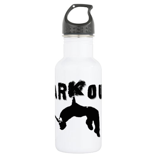 Parkour Athlet Trinkflasche (Vorderseite)