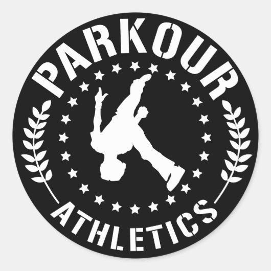 Parkour Athletics Aufkleber (Vorderseite)