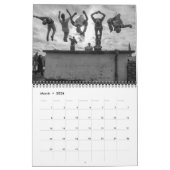 Parkour Calendar B&W Kalender (Mär 2026)