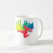 Parkour City Sunset Parkour Freerunning Kaffeetasse (VorderseiteRechts)