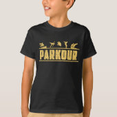 Parkour Durchgehen-extreme Sport-Bremsungs-freier T-Shirt (Vorderseite)