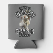 Parkour-Eichhörnchen - lustiges Freeruning Dosenkühler (Vorderseite)