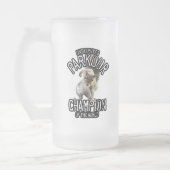 Parkour-Eichhörnchen - lustiges Freeruning Mattglas Bierglas (Links)