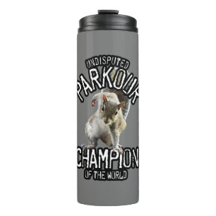 Parkour-Eichhörnchen - lustiges Freeruning Thermosbecher