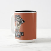 Parkour-Eichhörnchen - lustiges Freeruning Zweifarbige Tasse (Vorderseite Links)