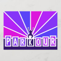 PARKOUR Einladung, fertigen besonders an