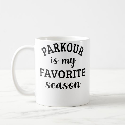 Parkour-Enthusiast Kaffeetasse (Links)