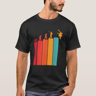 Parkour-Evolution Backflip Freerunning Vintage-Tur T-Shirt