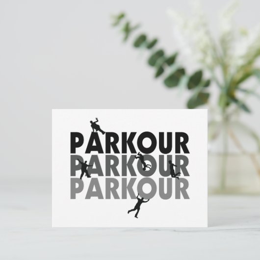 Parkour Free Running Postkarte (Stehend Vorderseite)