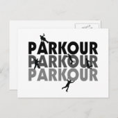 Parkour Free Running Postkarte (Vorne/Hinten)