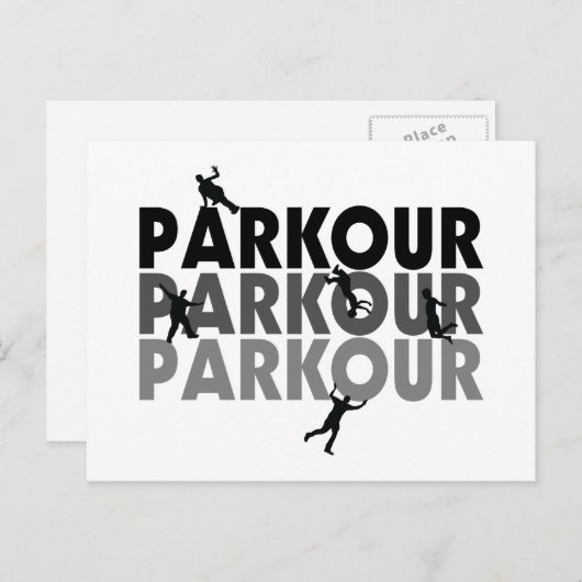Parkour Free Running Postkarte (Vorne/Hinten)