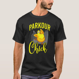 Parkour Free Running Traceur Hühner Mädchen Vintag T-Shirt