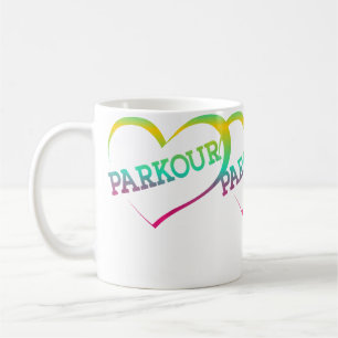 Parkour Free Running Traceur Mädchen Wasserfarbe H Kaffeetasse