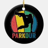 Parkour Free Running Training Traceur Retro Keramik Ornament (Hinten)