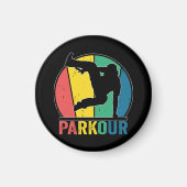 Parkour Free Running Training Traceur Retro Magnet (Vorne)