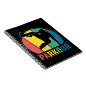 Parkour Free Running Training Traceur Retro Notizblock (Rechte Seite)