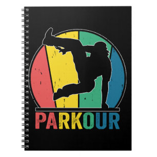 Parkour Free Running Training Traceur Retro Notizblock
