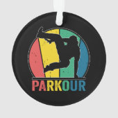 Parkour Free Running Training Traceur Retro Ornament (Rückseite)