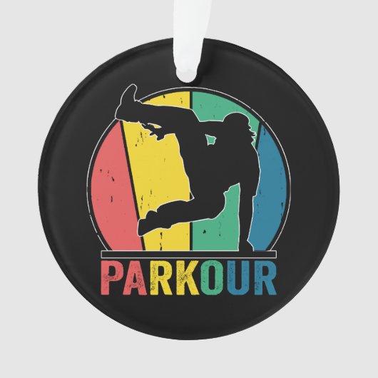 Parkour Free Running Training Traceur Retro Ornament (Vorderseite)