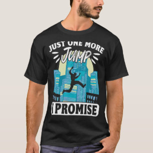 Parkour Freeruning Traceur Athlete nur noch ein T-Shirt